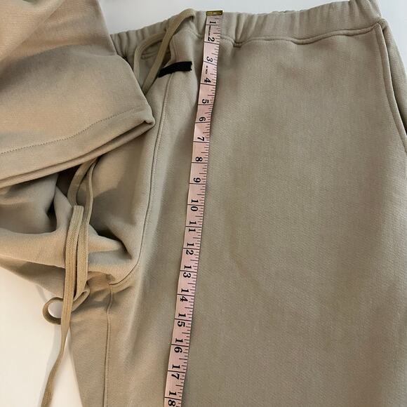 Fear of God Men's Beige Eternal Straight Leg Cotton Sweatpants Size XXL - Picture 15 of 16